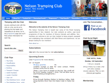 Tablet Screenshot of nelsontrampingclub.org.nz